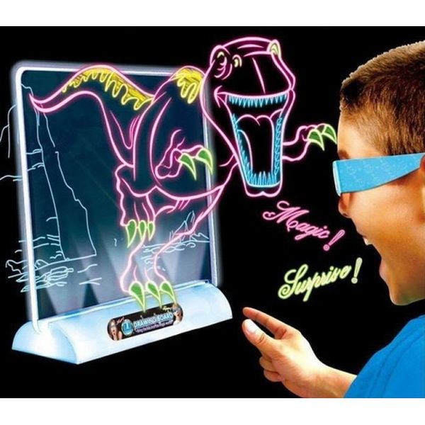 Magiczna Tablica LED 3D do Rysowania Dinozaury zdjęcie 12