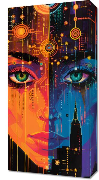 Obraz 30x60cm Cyfrowa Psyche zdjęcie 1