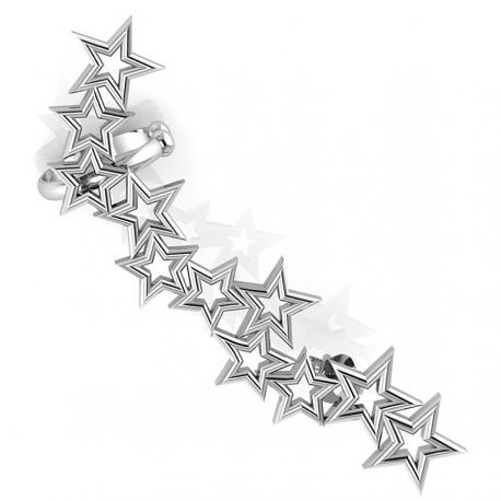 SREBRNA NAUSZNICA GWIAZDKI PRÓBA SREBRA 925 zdjęcie 4