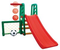 Plac Zabaw Zjeżdżalnia Z Koszykówką Piłka 4 W 1