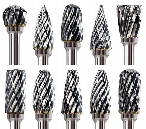 FREZY TRZPIENIOWE DO METALU 10SZT Z WĘGLIK WOLFRAMU Z WĘGLIKA na Arena.pl