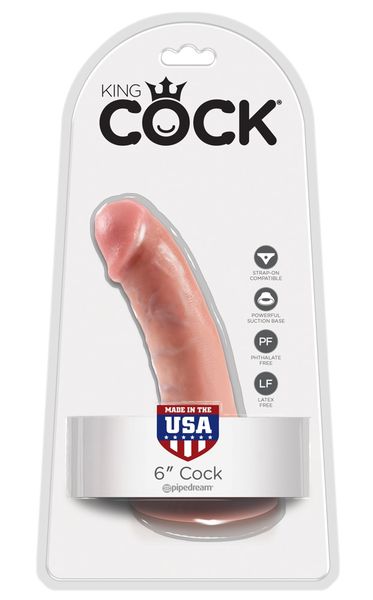 King Cock 6 inch Flesh zdjęcie 1