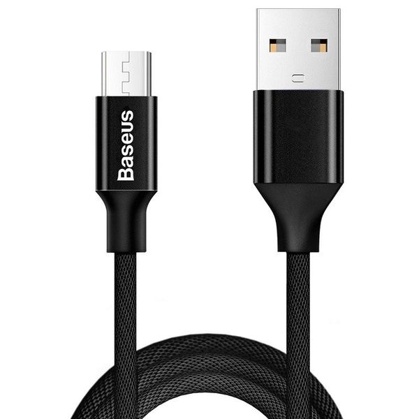 kabel usb do micro usb baseus yiven 1.5m 2a - czarny zdjęcie 1