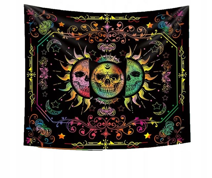 Dekoracja ŚCIENNA UV OBRAZ Fluorescencyjny ODBLASK 150x150cm Słońce zdjęcie 1