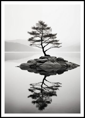 Plakat 68x98cm Samotne Drzewo na Arena.pl