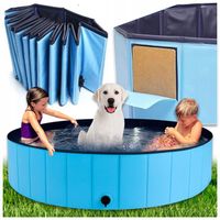 Basen dla Psa Zwierząt Duży Składany Ogrodowy do Ochłody Mycia XXL120x30cm