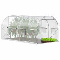 Szklarnia ogrodowa foliowa UV4 140g/m2 4x2,5x2 m tunel na warzywa zioła foliak warzywniak