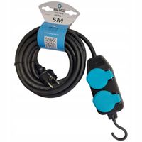 2 x Wodoszczelny przedłużacz budowlany na haku 5M BERG H07RN-F 3x2,5mm IP44
