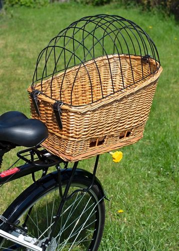 KOSZ ROWEROWY WIKLINOWY NA BAGAŻNIK TRANSPORTER TYLNY KOSZYK DUŻY PODUSZKA na Arena.pl