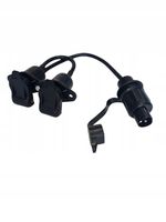 ROZDZIELACZ 3 PIN PINOWY Wtyczka + 2 Gniazda z Przewodem PRZEJŚCIÓWKA 3PIN