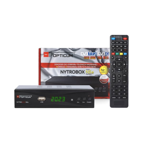 TUNER DVB-T2 OPTICUM NYTROBOX NSe H.265 zdjęcie 1