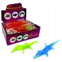 12x KROKODYL ŻELOWY GNIOTEK ANTYSTRESOWY MEGA LEPKI KLEJĄCY MIĘKKI PRANK