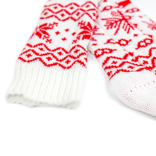 zakolanówki świąteczne biało czerwone na Arena.pl