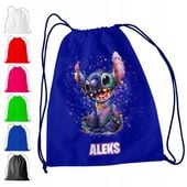 WOREK PLECAK SPORTOWY NA WF DLA DZIECI - LILO STITCH + IMIĘ! JUMBA NANI