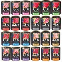Karma mokra dla psa Rafi mix smaków 24x400 g