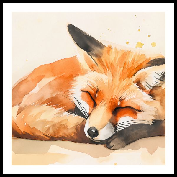Plakat 80x80cm Akwarelowa Sielanka zdjęcie 3