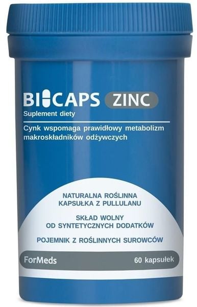 BICAPS ZINC 60 KAPSUŁEK zdjęcie 1