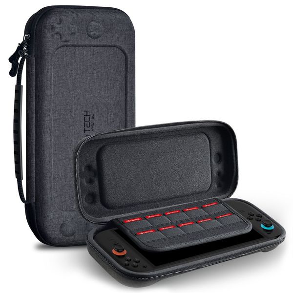 Etui Tech-Protect Hardpouch do Nintendo Switch 2 - Ciemnoszare zdjęcie 1