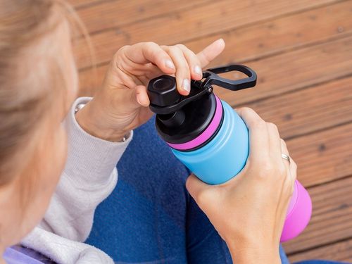 KUBEK TERMICZNY stalowy duży TERMOS do kawy herbaty szczelny KAMILLE 720ml na Arena.pl