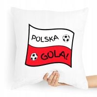 Prezent Poduszka Dla Kibica Polska Gola Z Nadrukiem Ze Zdjęciem