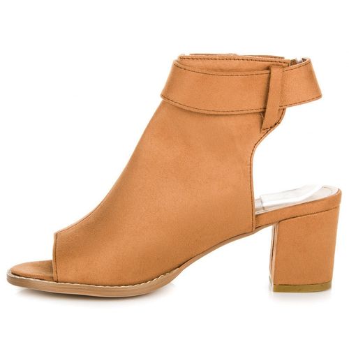 Camelowe botki peep toe r.41 na Arena.pl