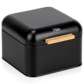 Chlebak metalowy czarny 22x20x14,5 cm