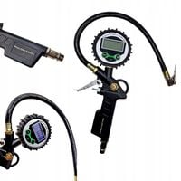 PISTOLET DO POMPOWANIA KÓŁ CYFROWY MANOMETR 0-18 BAR