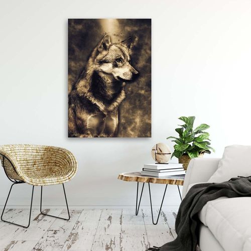 Obraz na płótnie - Canvas, Młody wilk 70x100 na Arena.pl