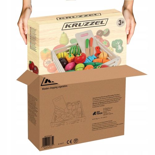 Drewniane Warzywa i Owoce do Krojenia na Rzepy dla Dzieci Zestaw na Prezent na Arena.pl