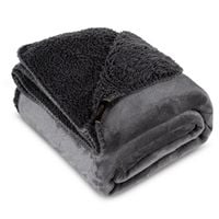 Miękki koc dwustronny TEDY 170X210 stalowy