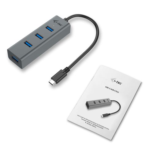 Hub USB i-tec USB-C Thunderbolt 4x USB 3.0 Metal HUB 28cm na Arena.pl