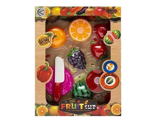 Owoce mały zestaw do krojenia z talerzykiem i nożem na Arena.pl