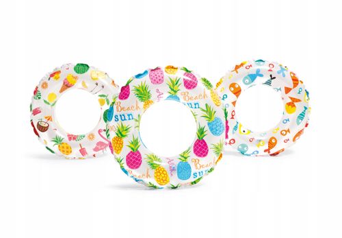 Koło do pływania dla dzieci dmuchane koło na basen plażę Intex na Arena.pl