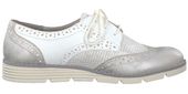 s.Oliver Półbuty damskie Oxford - SoftFoam - rozmiar 39 - Białe, Eko-skóra