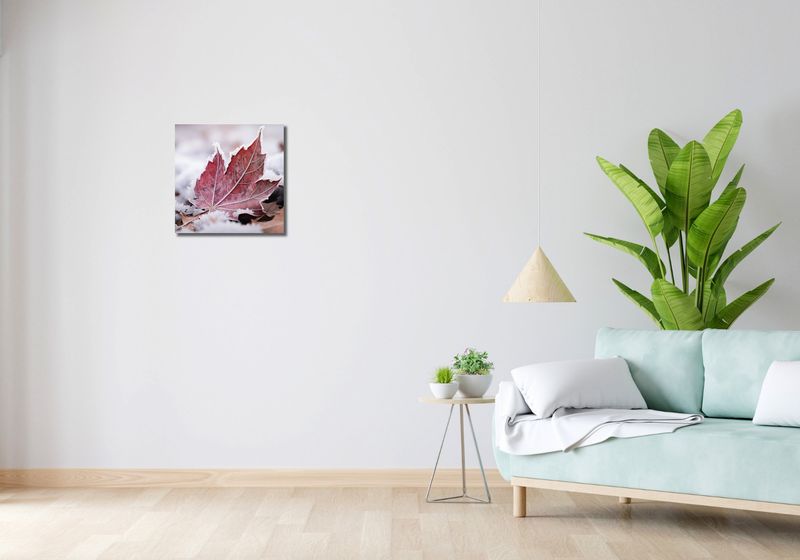 Obraz 40x40cm Liść u Kresu Jesieni zdjęcie 2