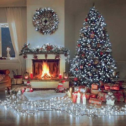 LAMPKI CHOINKOWE ŚWIATEŁKA 500led BIAŁE ZIMNE ~35 M WEWNĘTRZNE ZEWNĘTRZNE na Arena.pl