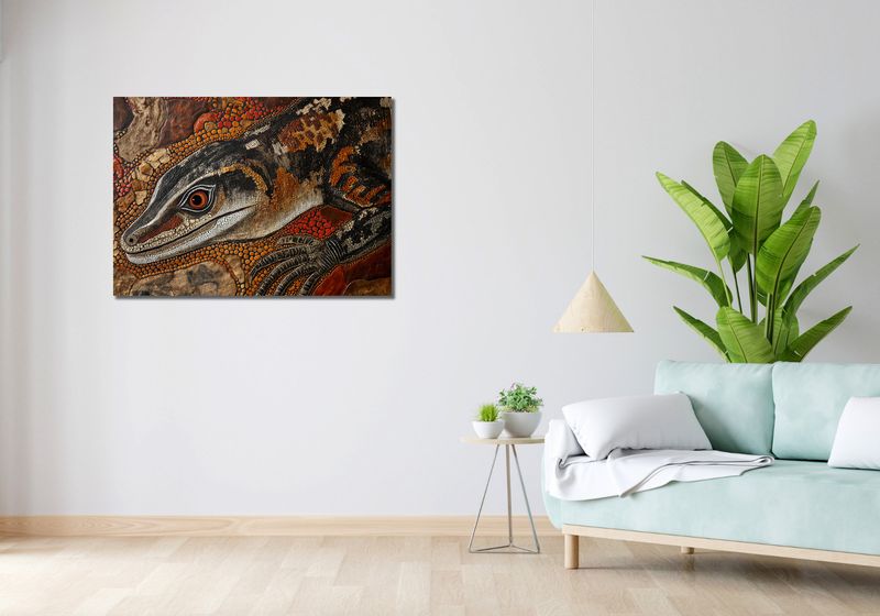 Obraz 100x70cm Oko Jaszczurki zdjęcie 2