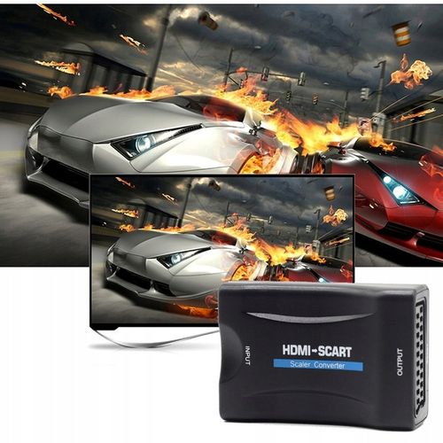 Konwerter Adapter HDMI 1080P 50Hz/60Hz na SCART Sygnał Cyfrowy Na Analogowy na Arena.pl