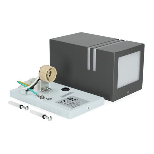 Lampa ścienna do ogrodu MICASA1 szara na Arena.pl