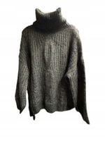 Sweter USHA z golfem 10420209 zielony XL/XXL