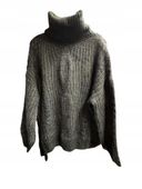 Sweter USHA z golfem 10420209 zielony XL/XXL