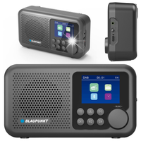 Radio przenośne DAB+ FM Bluetooth cyfrowe USB-C akumulator zegar DR8BK