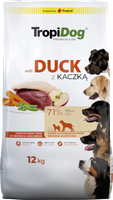 tropidog premium adult medium & large breed kaczka z ryżem 12kg