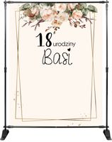 Tło fotograficzne ŚCIANKA urodziny komunia chrzest TWÓJ napis IMIĘ