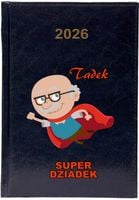 Kalendarz książkowy tygodniowy A5 2026 PREZENT super dziadek z nadrukiem
