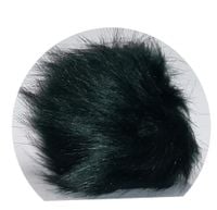 Pompon futerkowy C1 do czapki ( butelkowa zieleń )