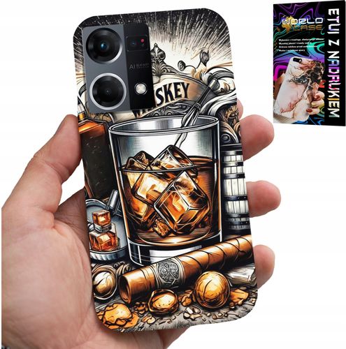 ETUI DO OPPO RENO7 4G - WHISKY CYGARO WZORY DLA MĘŻCZYZN PLECKI na Arena.pl