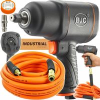 UDAROWY KLUCZ PNEUMATYCZNY 1/2'' MOCNY + WĄŻ BJC