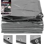 PLANDEKA UNIWERSALNA WZMACNIANA 4x6 M SZARA VERKE V50024 120 g/m