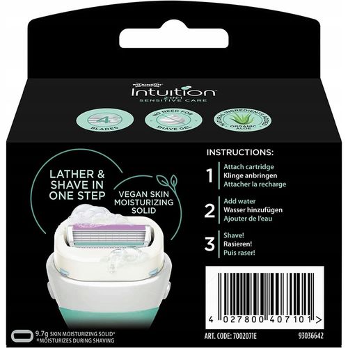 3x Wkłady Nożyki WILKINSON Intuition Sensitive Care na Arena.pl